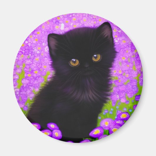Gustav Klimt Cat Magneet (Voorkant)