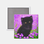 Gustav Klimt Cat Magneet (Voorkant / Achterkant)