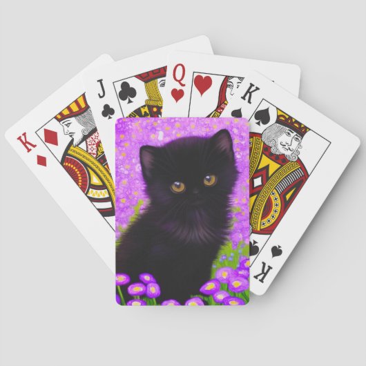 Gustav Klimt Cat Pokerkaarten (Achterkant)