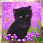 Gustav Klimt Cat Raamsticker (Vel 2)