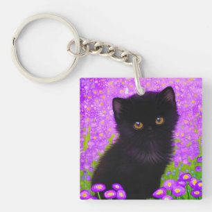 Gustav Klimt Cat Sleutelhanger