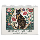 Gustav Klimt Cats 2026 Wall Calendar – Art Nouveau Kalender (Hoes)