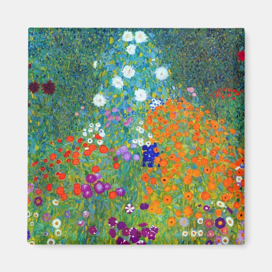 Gustav Klimt Cottage Garden Magneet (Voorkant)