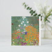 Gustav Klimt Cottage Garden Peinture Carte Plat (Debout devant)