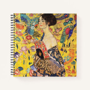 Gustav Klimt Dame met waaier Notitieboek