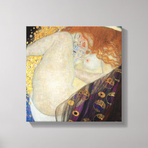 Gustav Klimt - Danae Canvas Afdruk