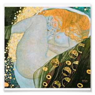 Gustav Klimt - Danae Foto Afdruk