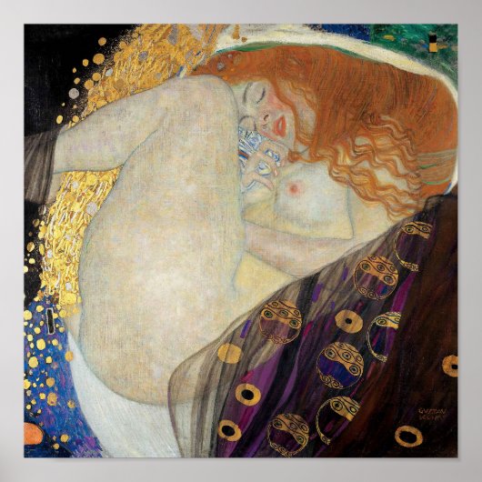 Gustav Klimt - Danae Poster (Voorkant)