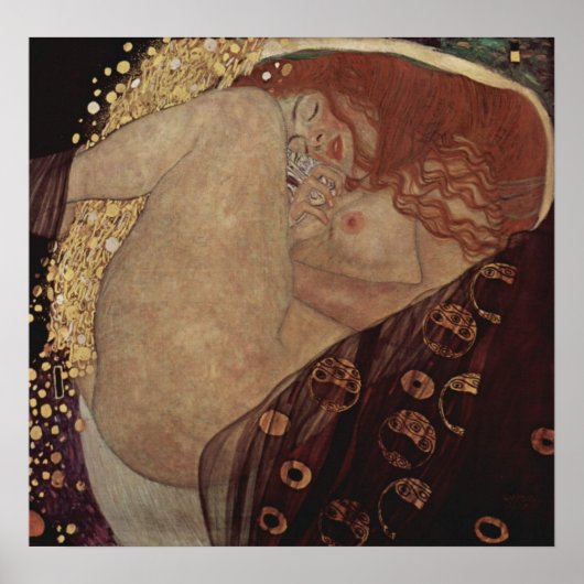 Gustav Klimt ~ Danae Poster (Voorkant)