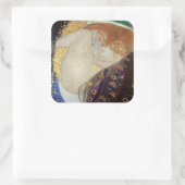 Gustav Klimt - Danae Vierkante Sticker (Tas)