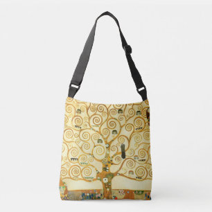 Gustav Klimt de boom van de  kunst van het leven Crossbody Tas