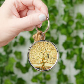 Gustav Klimt de boom van de  kunst van het leven Sleutelhanger (Hand)