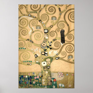 Gustav Klimt - De boom van het leven, Stoclet Frie Poster