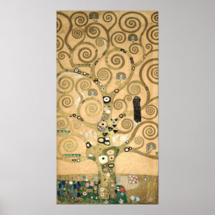 Gustav Klimt - De boom van het leven, Stoclet Frie Poster