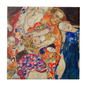 Gustav Klimt - De Bruid (onafgewerkt) Tegeltje