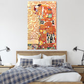 Gustav Klimt - De Embrace - Fine Art Painting Canvas Afdruk (Insitu (Slaapkamer))