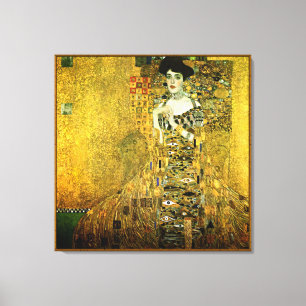 Gustav Klimt de Gouden Dame op doek Canvas Afdruk