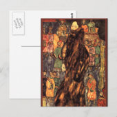 Gustav Klimt - De hermelijnen mantel Briefkaart (Voorkant / Achterkant)