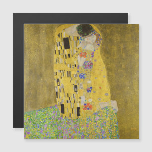 Gustav Klimt - De Kiss Magnetic Kaart