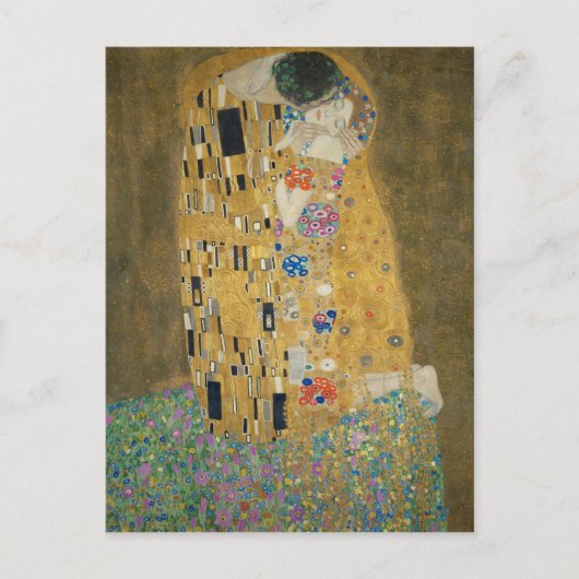 Gustav Klimt - de Kus Briefkaart (Voorkant)