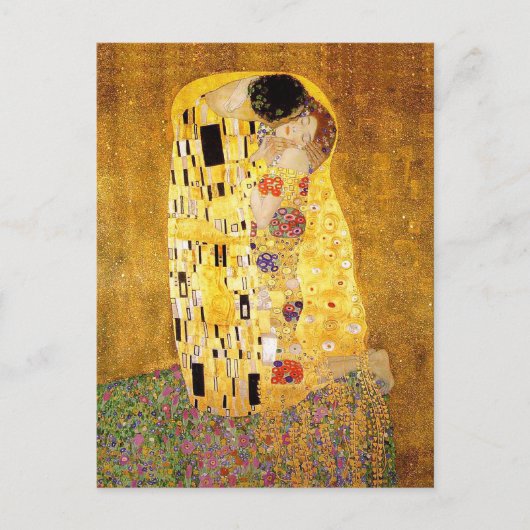 Gustav Klimt de "Kus " Briefkaart (Voorkant)