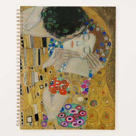Gustav Klimt-De Kus (detail) | Gold Leaf Artwork Planner (Voorkant)