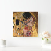 Gustav Klimt: De Kus (detail) Vierkante Klok (Huis)