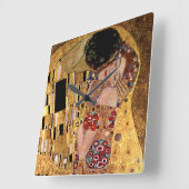 Gustav Klimt: De Kus (detail) Vierkante Klok (Hoek)