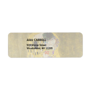 Gustav Klimt - De Kus Etiket