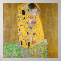 Gustav Klimt de kus-herstelde levendige kleur
