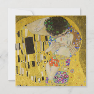 Gustav Klimt - De Kus Kaart