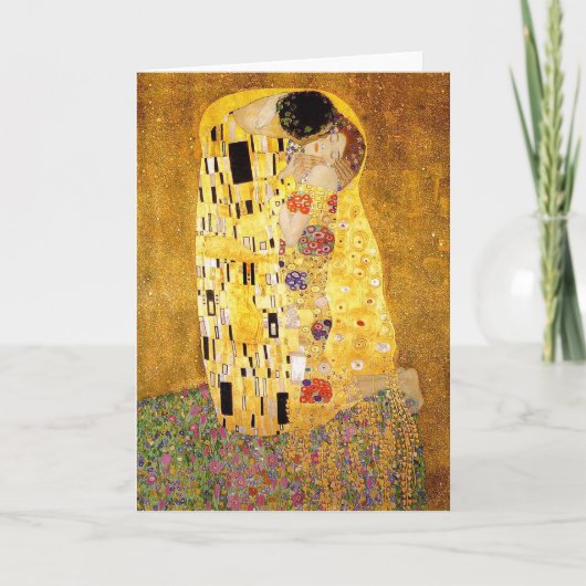 Gustav Klimt de "Kus " Kaart (Voorkant)