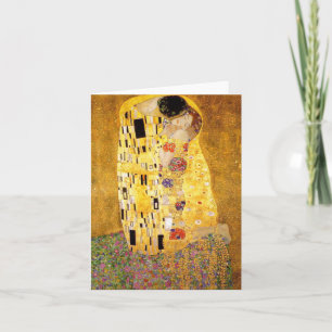 Gustav Klimt De Kus Note Kaart