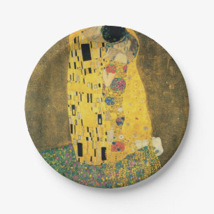 GUSTAV KLIMT - De kus van 1907 Papieren Bordje
