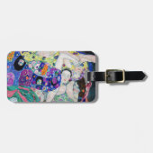 Gustav Klimt - De Maagd Bagagelabel (Voorkant horizontaal)