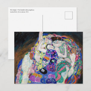 Gustav Klimt - De Maagd Briefkaart