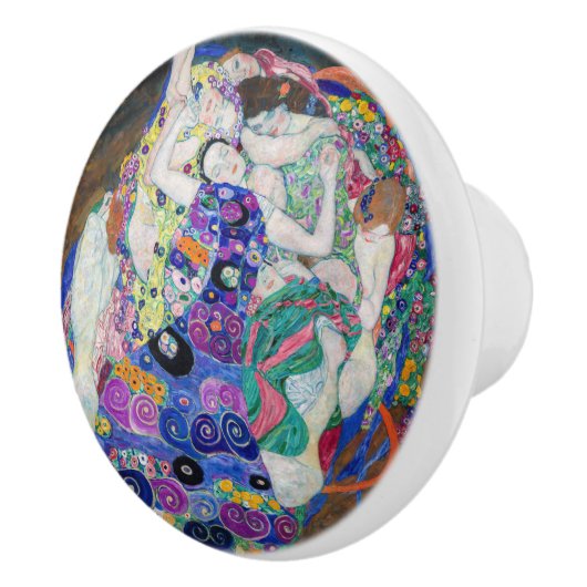 Gustav Klimt - De Maagd Keramische Knop (Rechts)