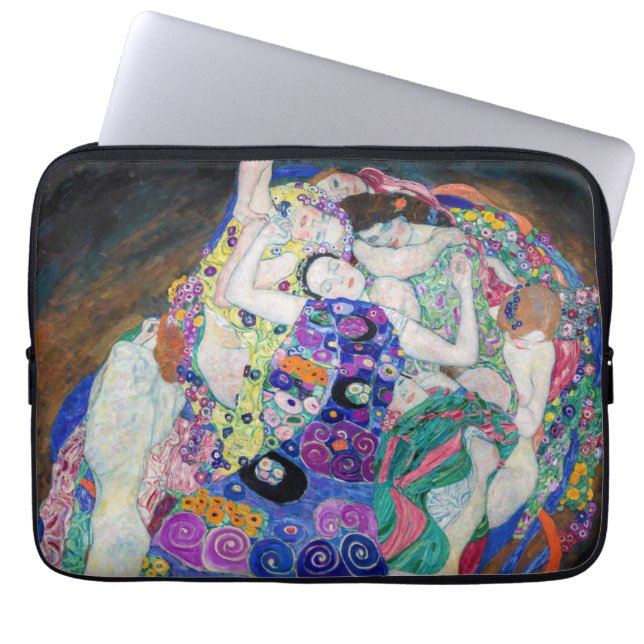 Gustav Klimt - De Maagd Laptop Sleeve (Voorkant)
