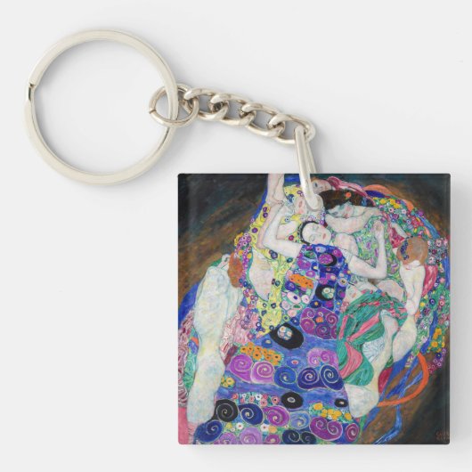 Gustav Klimt - De Maagd Sleutelhanger (Voorkant)