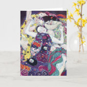 Gustav Klimt De Maagd Wenskaarten Kaart (Gele Bloem)