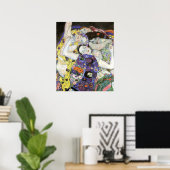 Gustav Klimt - de olijfolie van eerste persing Poster (Thuiskantoor)