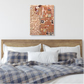 Gustav Klimt - De omhelzing Canvas Afdruk (Insitu (Slaapkamer))