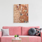 Gustav Klimt - De omhelzing Canvas Afdruk (Insitu (Woonkamer))