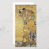 Gustav Klimt - De omhelzing Feestdagenkaart (Voorkant / Achterkant)