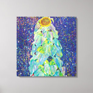 Gustav Klimt - De Zonnebloem Schilderkunst Schone Canvas Afdruk