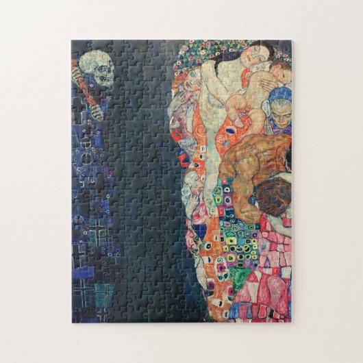 Gustav Klimt Death and life Legpuzzel (Verticaal)