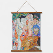 Gustav Klimt - Dood en Leven Hangend Wandkleed (Voorkant 2)