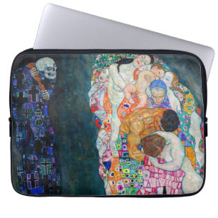 Gustav Klimt - Dood en Leven Laptop Sleeve