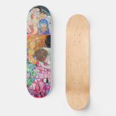 Gustav Klimt - Dood en Leven Skateboard (Voorkant)