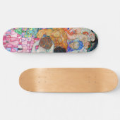 Gustav Klimt - Dood en Leven Skateboard (Horizontaal)